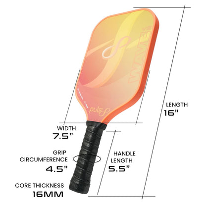 Puls8_Wave_V2_Pickleball_Paddle_Volcano_Flame_Info_InstaSport