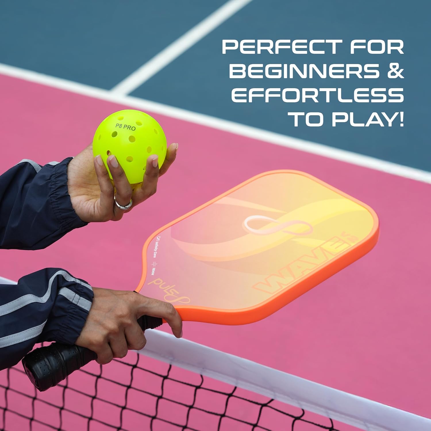 Puls8_Wave_V2_Pickleball_Paddle_Volcano_Flame_Perfection_InstaSport