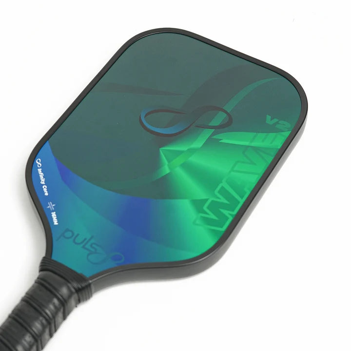 Pulse8_Wave_V2_Pickleball_Paddle_Blue_Green_Flat_InstaSport