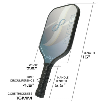 Pulse8_Wave_V2_Pickleball_Paddle_Burnt_Charcoal_Info_InstaSport