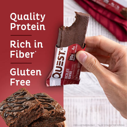 Quest Nutrition Bar – 60g x 12 (Chocolate Brownie)