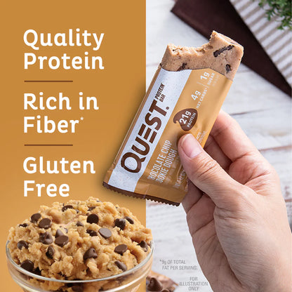 Quest Nutrition Bar – 60g x 12 (Chocolate Chip Cookies)