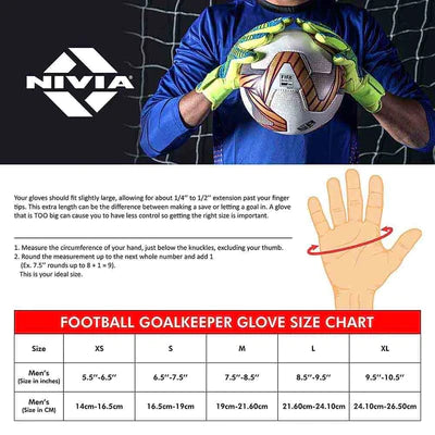 Nivia Raptor Torrido Goalkeeper Gloves - InstaSport