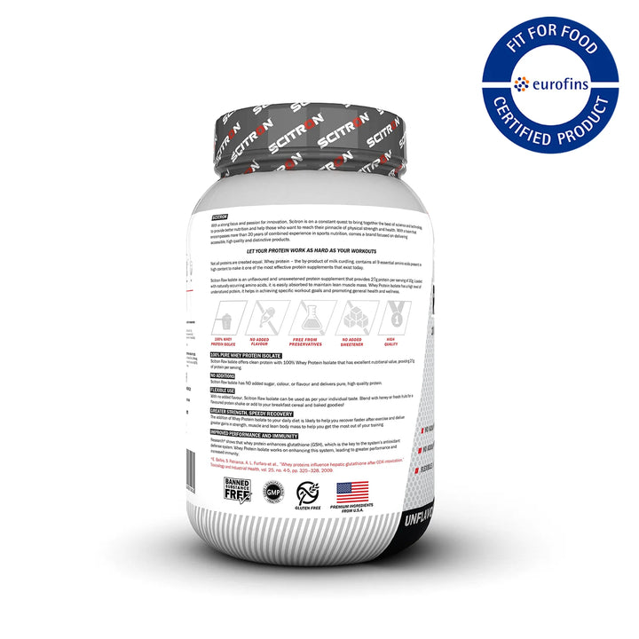 Scitron 100% Raw ISO Whey Protein Isolate - InstaSport