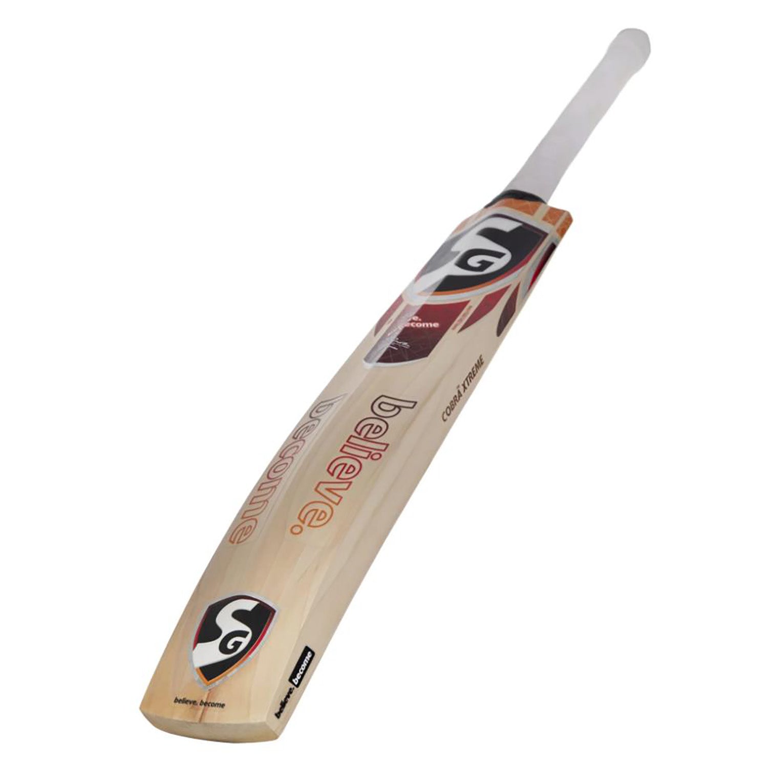 SG Cobra™ Xtreme Traditonally Shaped English Willow Cricket Bat (Leather Ball) -SH - InstaSport