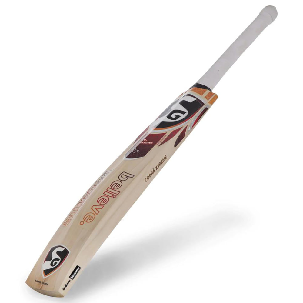 SG Cobra™ Xtreme Traditonally Shaped English Willow Cricket Bat (Leather Ball) -SH - InstaSport