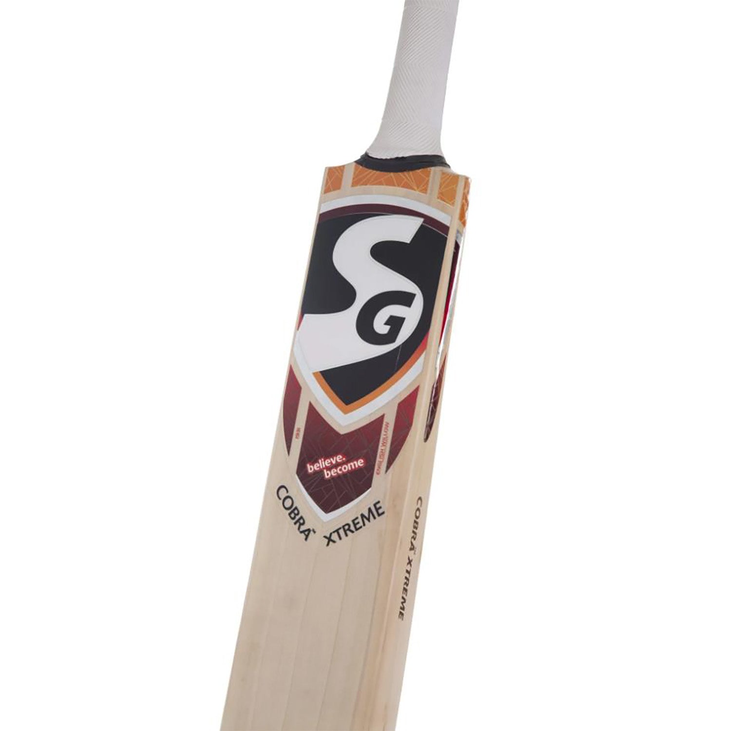 SG Cobra™ Xtreme Traditonally Shaped English Willow Cricket Bat (Leather Ball) -SH - InstaSport