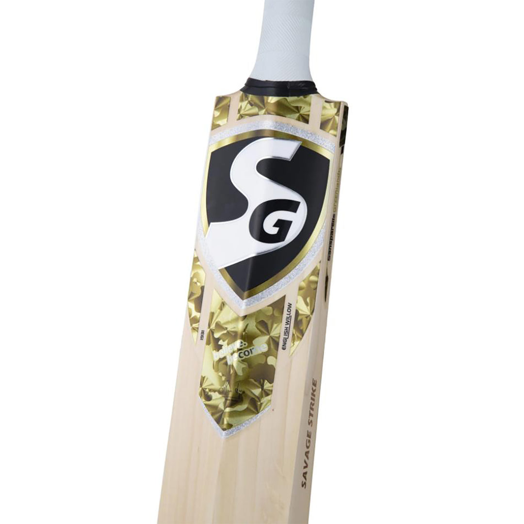 SG Savage Strike Finest English Willow grade 2 Cricket Bat (Leather Ball)
