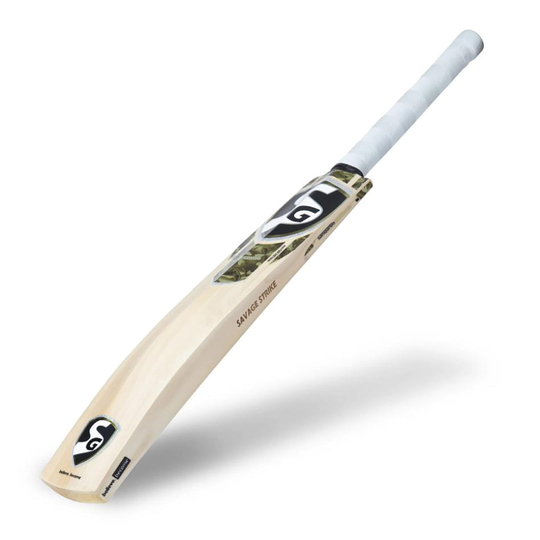 SG Savage Strike Finest English Willow grade 2 Cricket Bat (Leather Ball) -SH - InstaSport