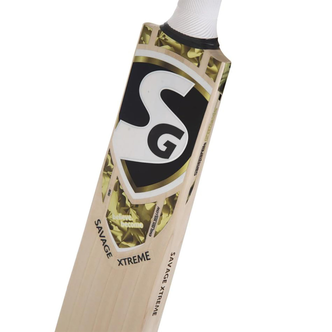 SG Savage Xtreme Finest Grade 3 English Willow Cricket Bat (Leather Ball) -SH - InstaSport