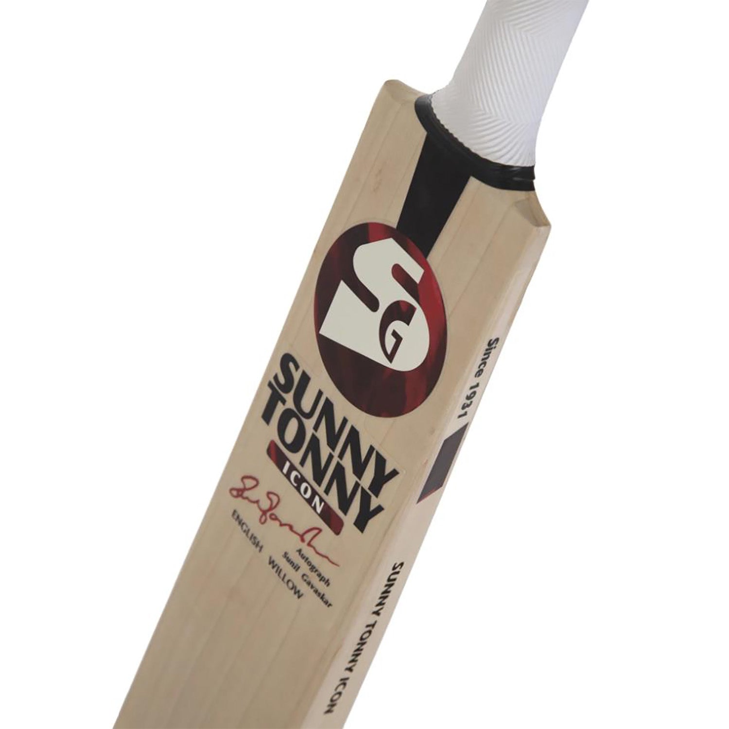 SG Sunny Tonny Icon - Grade 3 English Willow Cricket Bat (Leather Ball) -SH - InstaSport