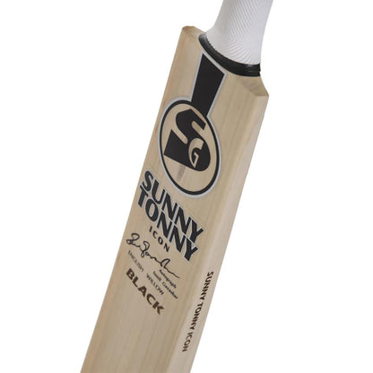 SG Sunny Tonny Icon Black - Grade 3 English Willow Cricket Bat (Leather Ball) -SH - InstaSport