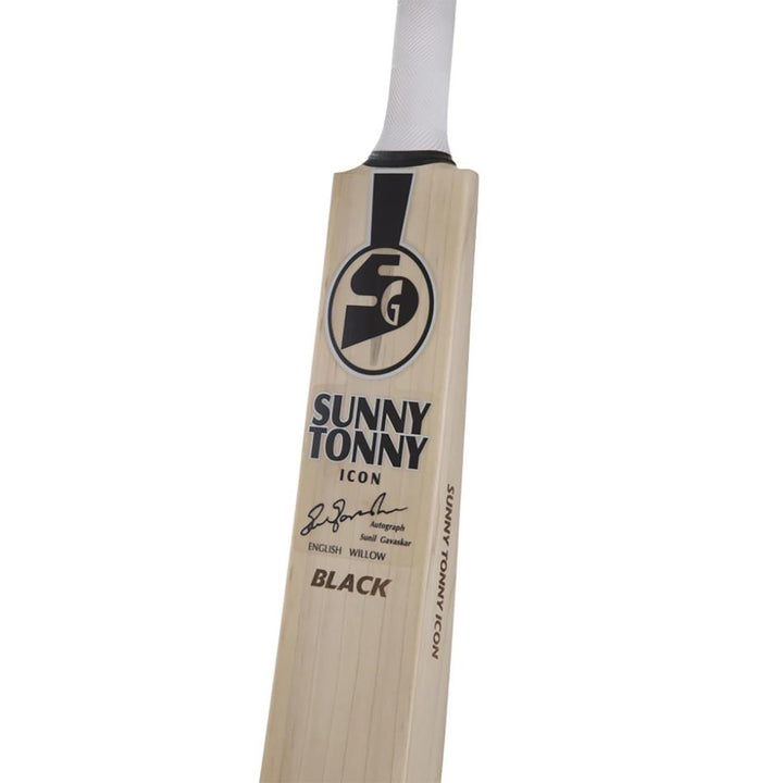 SG Sunny Tonny Icon Black - Grade 3 English Willow Cricket Bat (Leather Ball)
