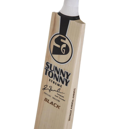 SG Sunny Tonny Xtreme Black - Grade 2 Worlds Finest English Willow Cricket Bat (Leather Ball) -SH - InstaSport