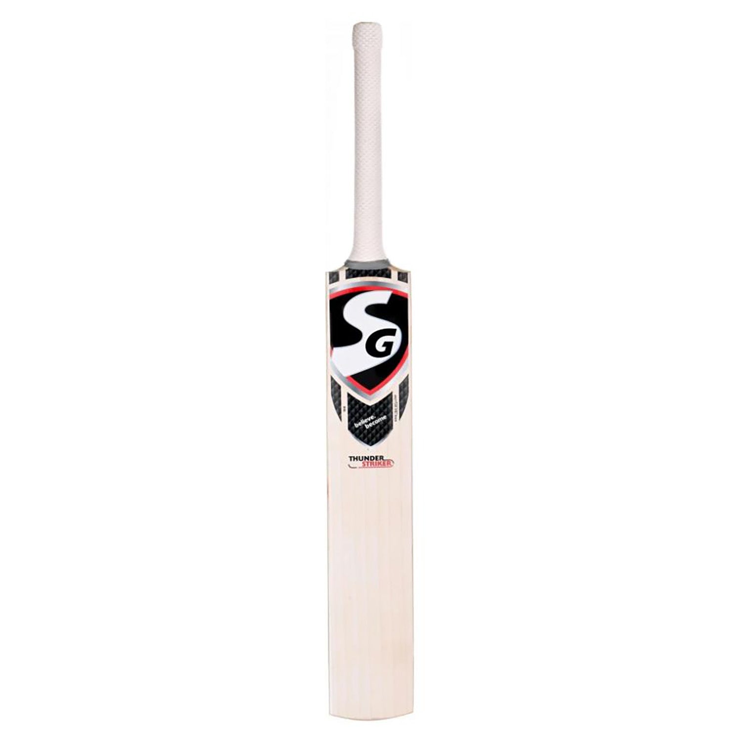 SG Thunder Striker Traditionally Shaped English grade 6 Willow Cricket Bat (Leather Ball) -SH - InstaSport