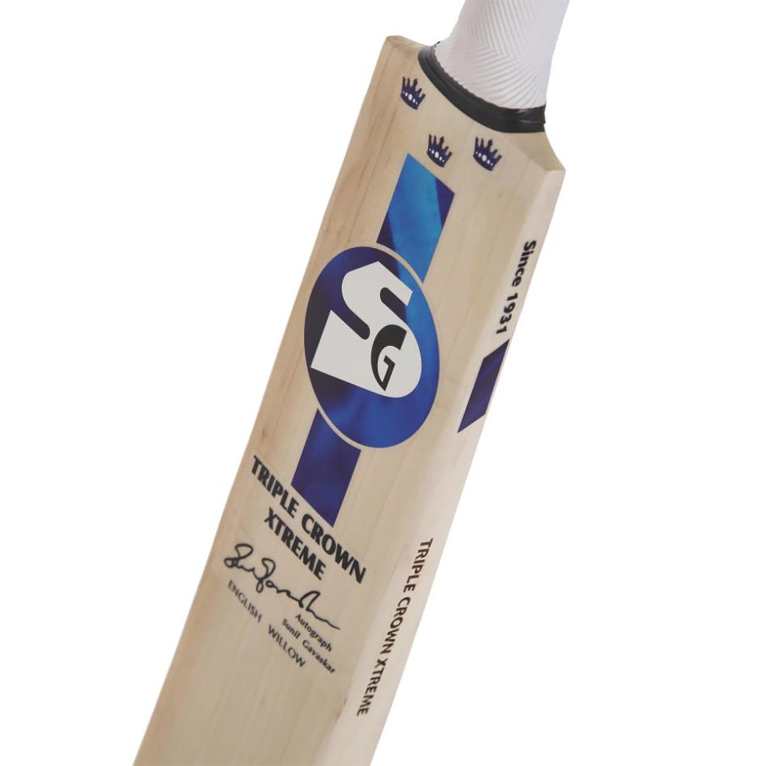 SG Triple Crown Xtreme Finest English Willow grade 3 Cricket Bat (Leather Ball) -SH - InstaSport