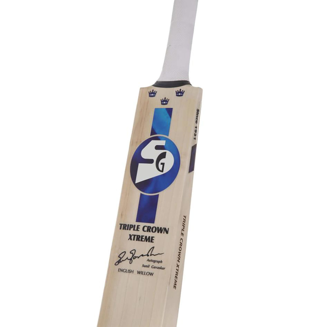 SG Triple Crown Xtreme Finest English Willow grade 3 Cricket Bat (Leather Ball) -SH - InstaSport