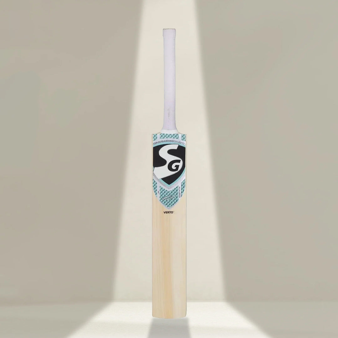 SG Verto Premium Kashmir Willow traditional shaped Cricket Bat (Leather Ball)