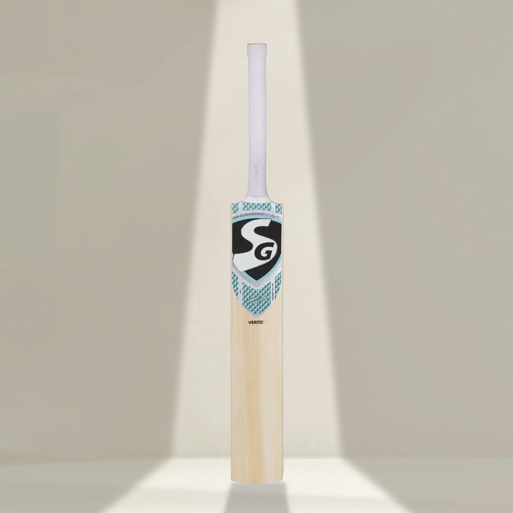 SG Verto Premium Kashmir Willow traditional shaped Cricket Bat (Leather Ball)