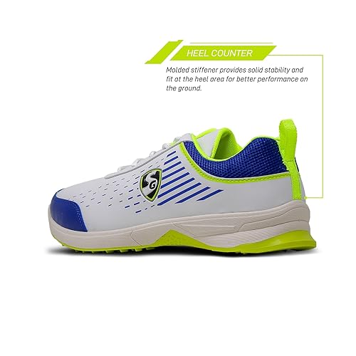 SG_Yorker_Cricket_Shoes_White_Blue_Lime_Heel_InstaSport