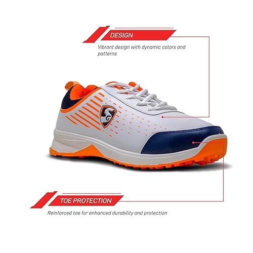 SG_Yorker_Cricket_Shoes_White_Navy_Orange_Design_InstaSport