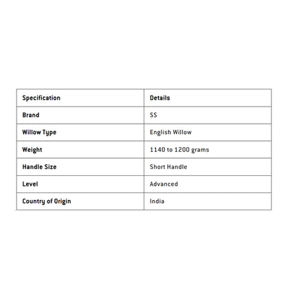 SS Devils English Willow Cricket Bat Green - SH