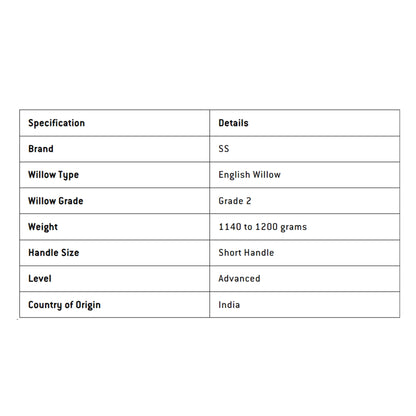 SS Devils English Willow Cricket Bat Red - SH