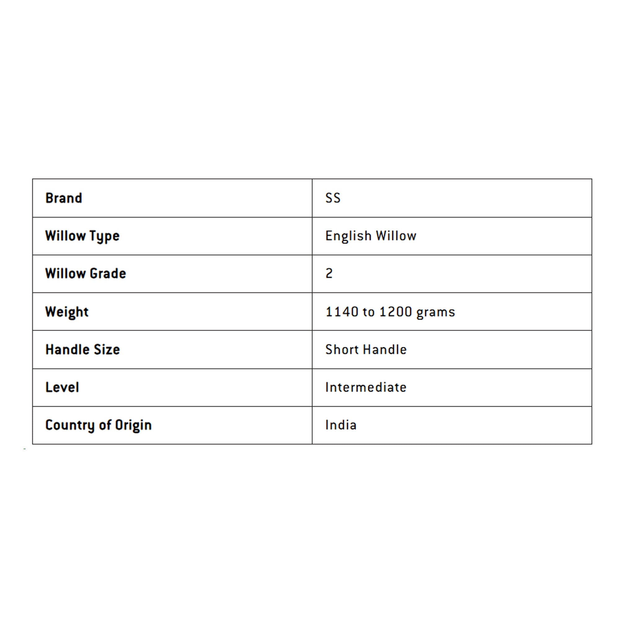SS Sky Blaster English Willow Cricket Bat - SH