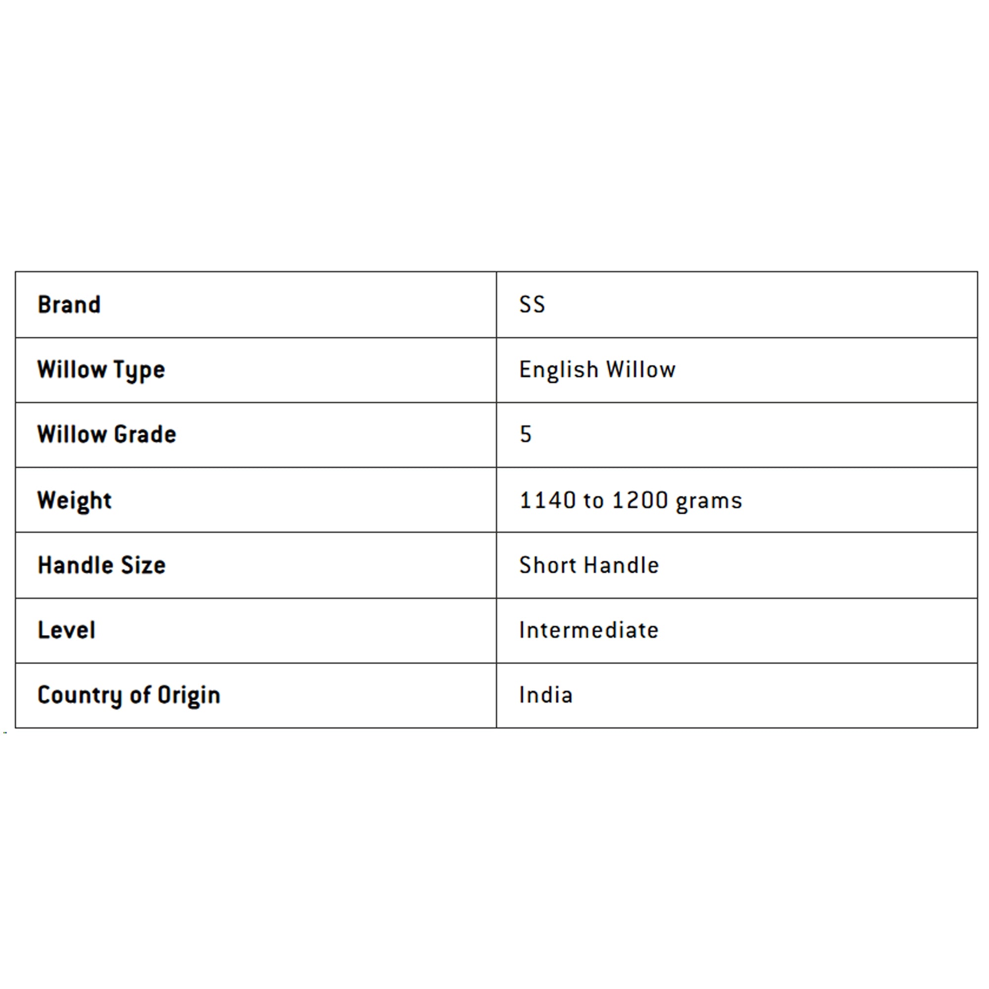 SS Supremo English Willow Cricket Bat - SH