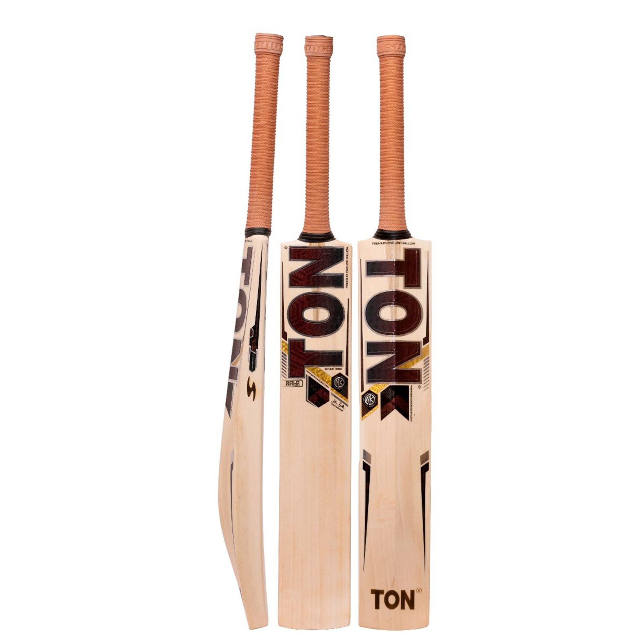 TON Gold Edition English Willow Cricket Bat -SH - InstaSport