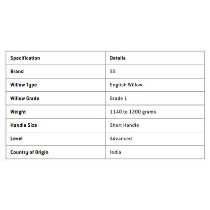 SS finisher 7 English Willow Cricket Bat - SH