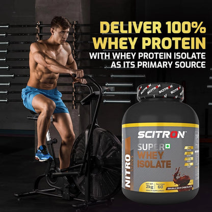 Scitron Super Whey Isolate Protein Powder 2Kg (Double Rich Chocolate)