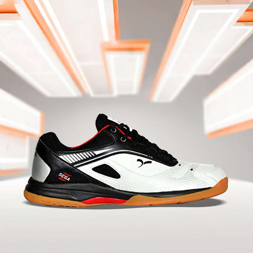 Sega Alpine Badminton Shoes (White/Black)