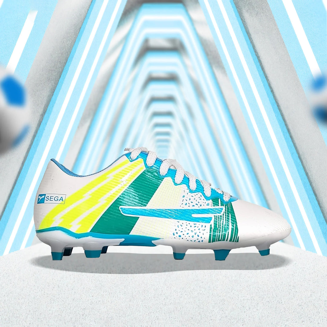 Sega Strike Football Shoes (White/Blue)