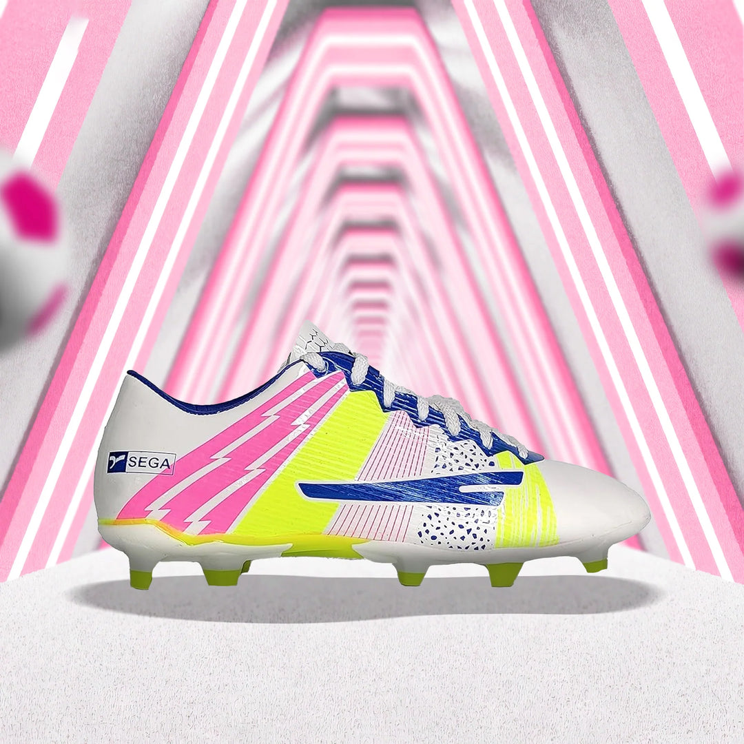 Sega Strike Football Shoes (White/Pink)