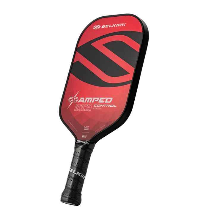 Selkirk Amped Control-Invikta Pickleball Paddle 16mm - Red (Light Weight)