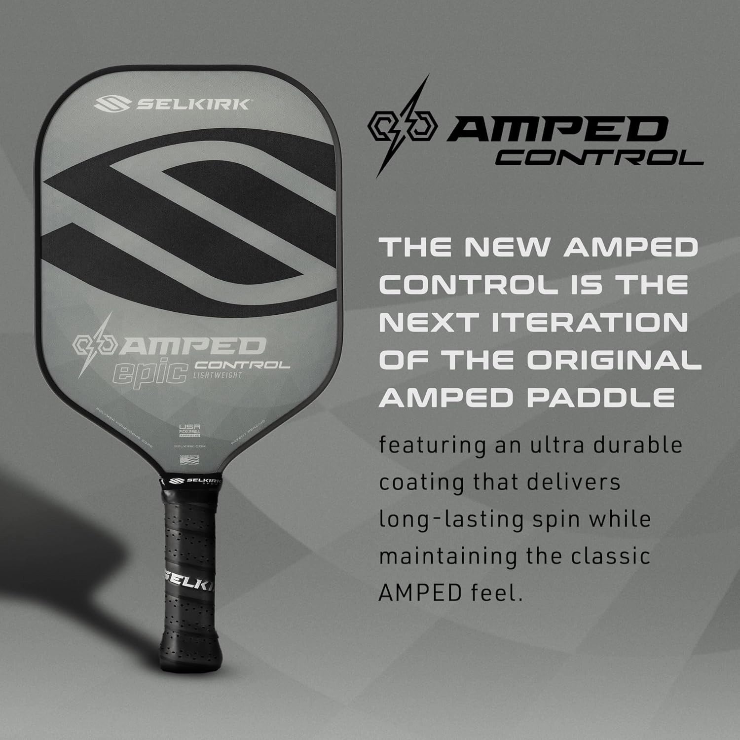 Selkirk_Amped_Control_Invikta_Pickleball_Paddle_16mm_Gray_Spec_Instasport