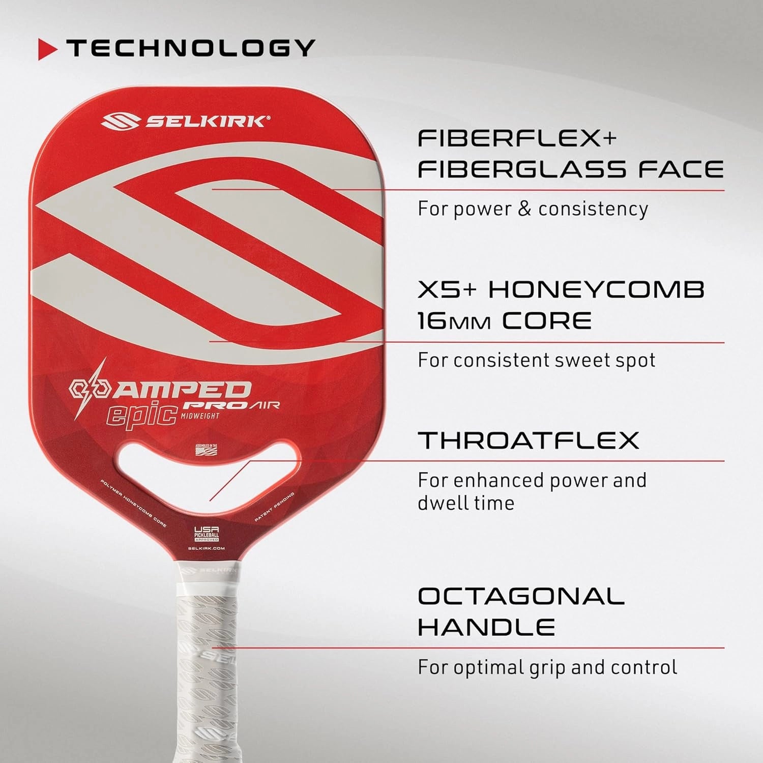 Selkirk_Amped_Pro_Air-Epic_Pickleball_paddle_Red_Frontside_Spec_Instasport