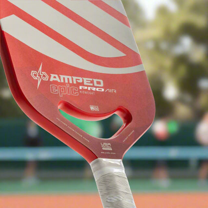 Selkirk_Amped_Pro_Air-Epic_Pickleball_paddle_Red_Frontside_Throat_Instasport