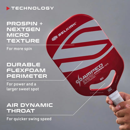 Selkirk_Amped_Pro_Air_Epic_Pickleball_paddle_Red_Frontside_Spec_Instasport