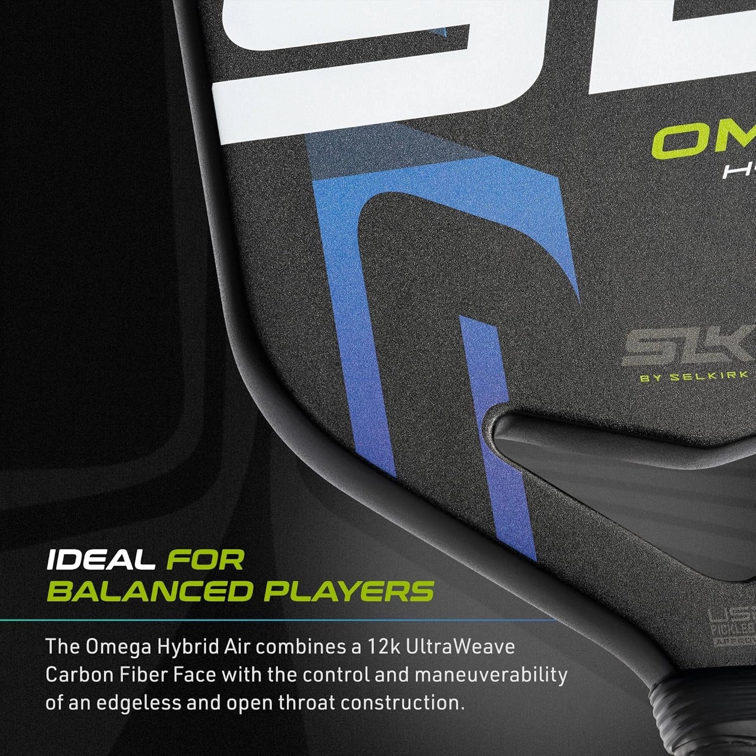 Selkirk_SLK_Omega_Hybrid_Air_XL_Pickleball_Paddle_Oasis_Balanced_Instasport