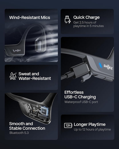 Shokz_Openrun_Pro2_Bone_Conduction_Sports_HeadPhones_Black_Features_InstaSport
