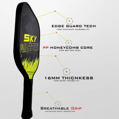 Skywarrior_PULSE_Pickleball_Paddle-Yellow_Spec_Instasport