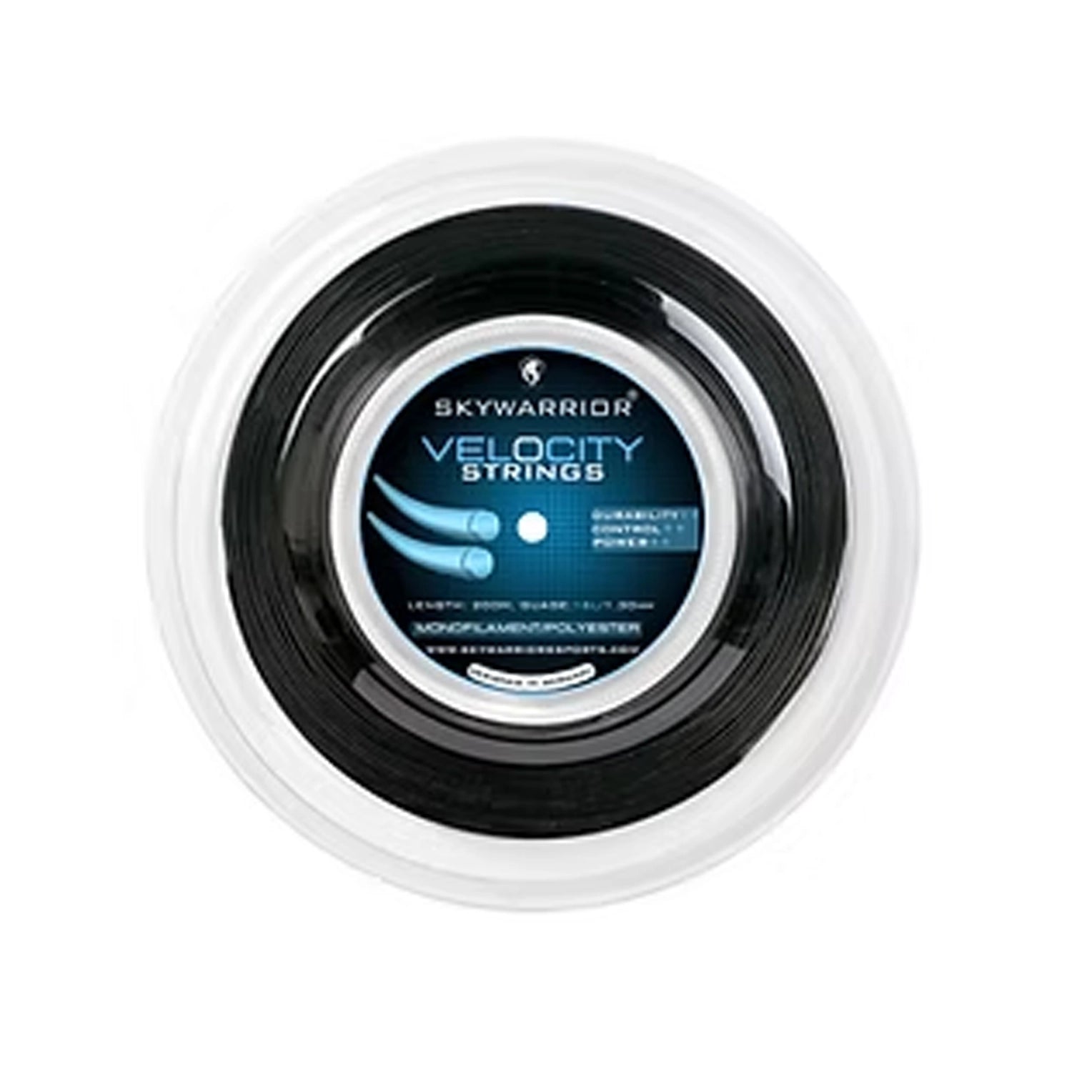 Skywarrior_Velocity_String_BLACK_200M_Front_Instasport