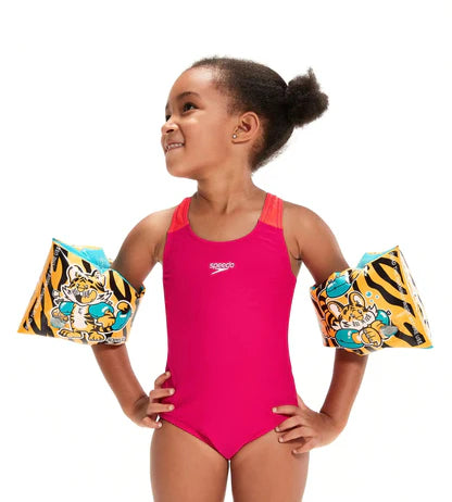 Speedo_Aanadi_Bengali_Tiger_Print_Armbands_Juniors_Model_InstaSport