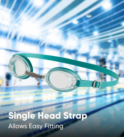 Speedo_Adult_Jet_V2_Swimming_Goggles_Green_Clear_Single_Head_Strap_InstaSport