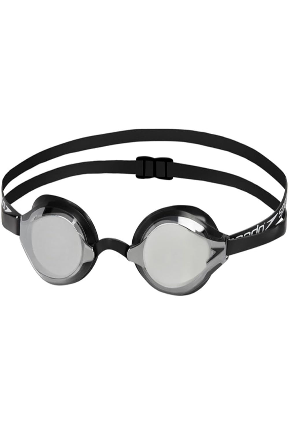 Speedo 8108973515-Adult Fast Skin Mirror Lens Black/ Silver Swimming Goggles