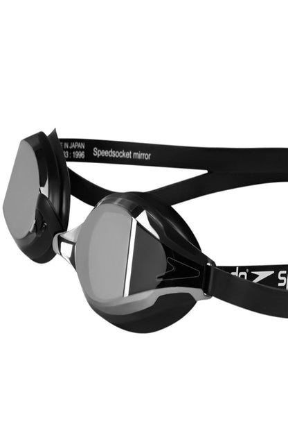 Speedo 8108973515-Adult Fast Skin Mirror Lens Black/ Silver Swimming Goggles