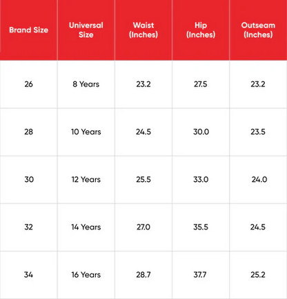 Speedo_Girls_Endurance10_Hyperboom_Printed_Capri_Black_ElectricPink_Size_Chart_InstaSport