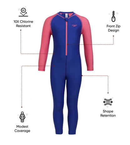 Speedo_Girls_Endurance_10_Essential_All_In_One_Swimming_Suit_Cobalt_Pink_Info_InstaSport
